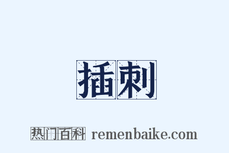 插刺是什么意思的图片